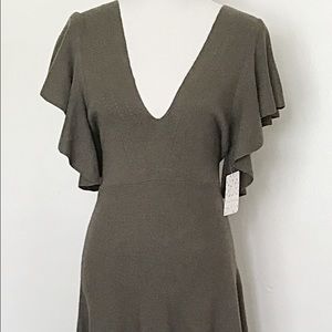 Free People Knit Dress Trendy Drop Front XS&L NWT